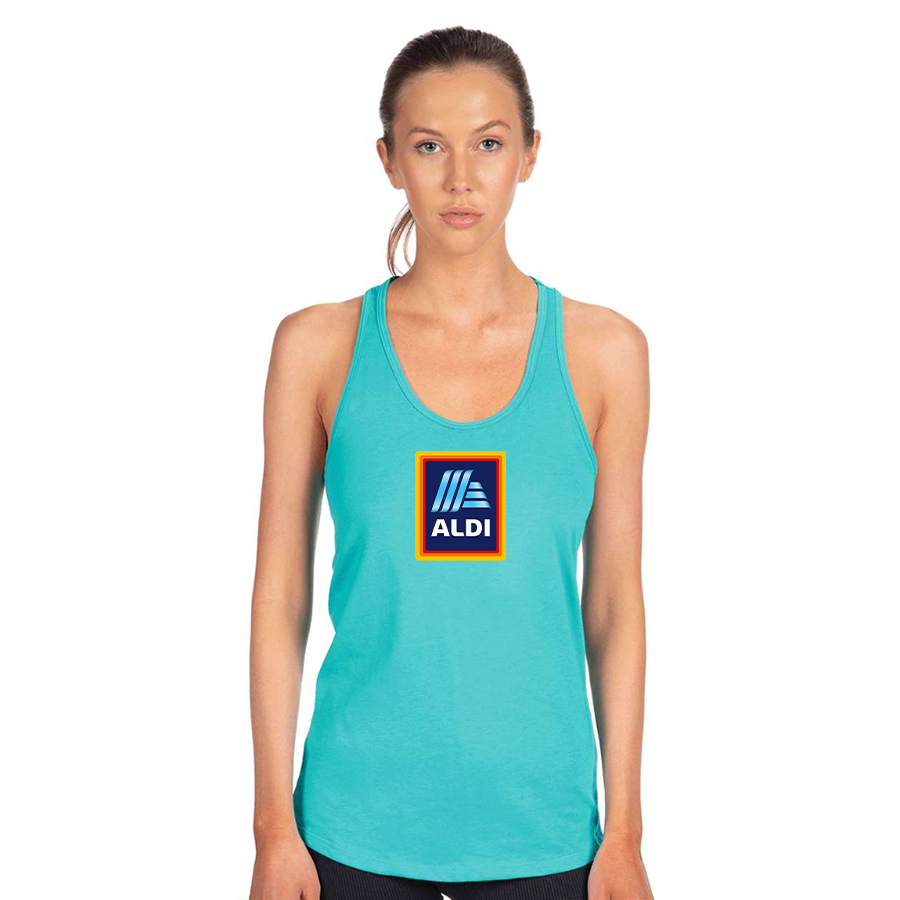Women's Aldi Logo Next Level Ideal Racerback Tank