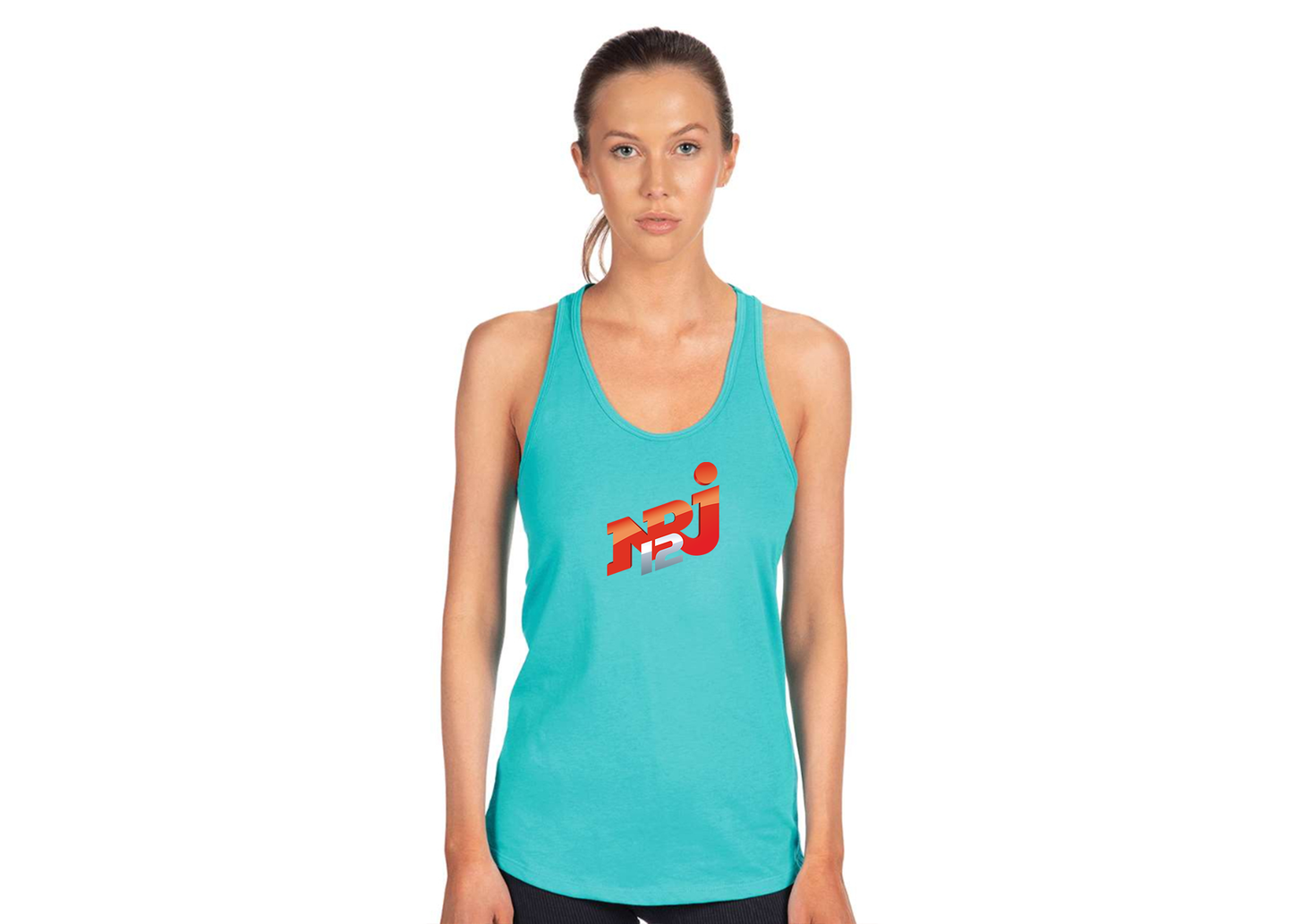 Women's NRJ 12 Logo Next Level Ideal Racerback Tank