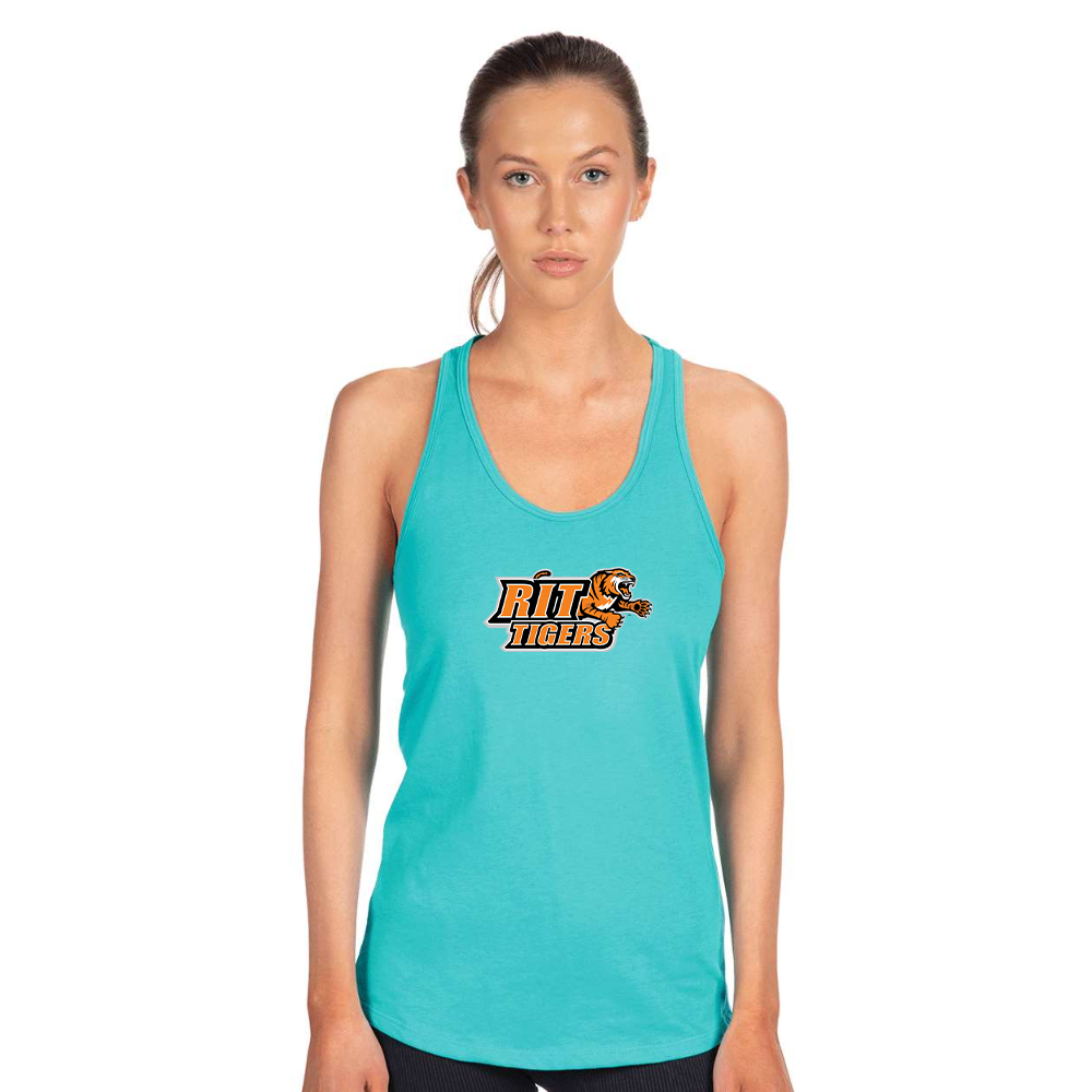 Women's RIT Tigers Logo Next Level Ideal Racerback Tank