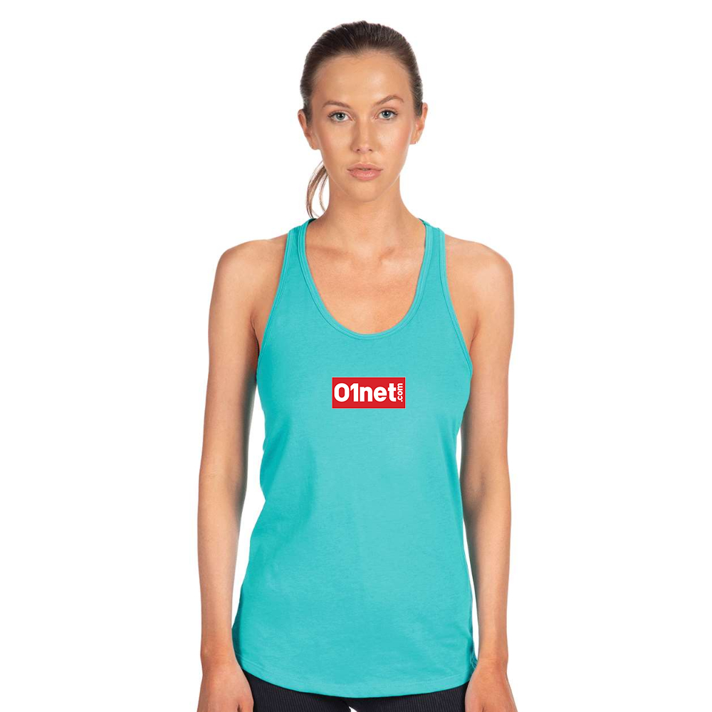 Women's 01net Logo Next Level Ideal Racerback Tank