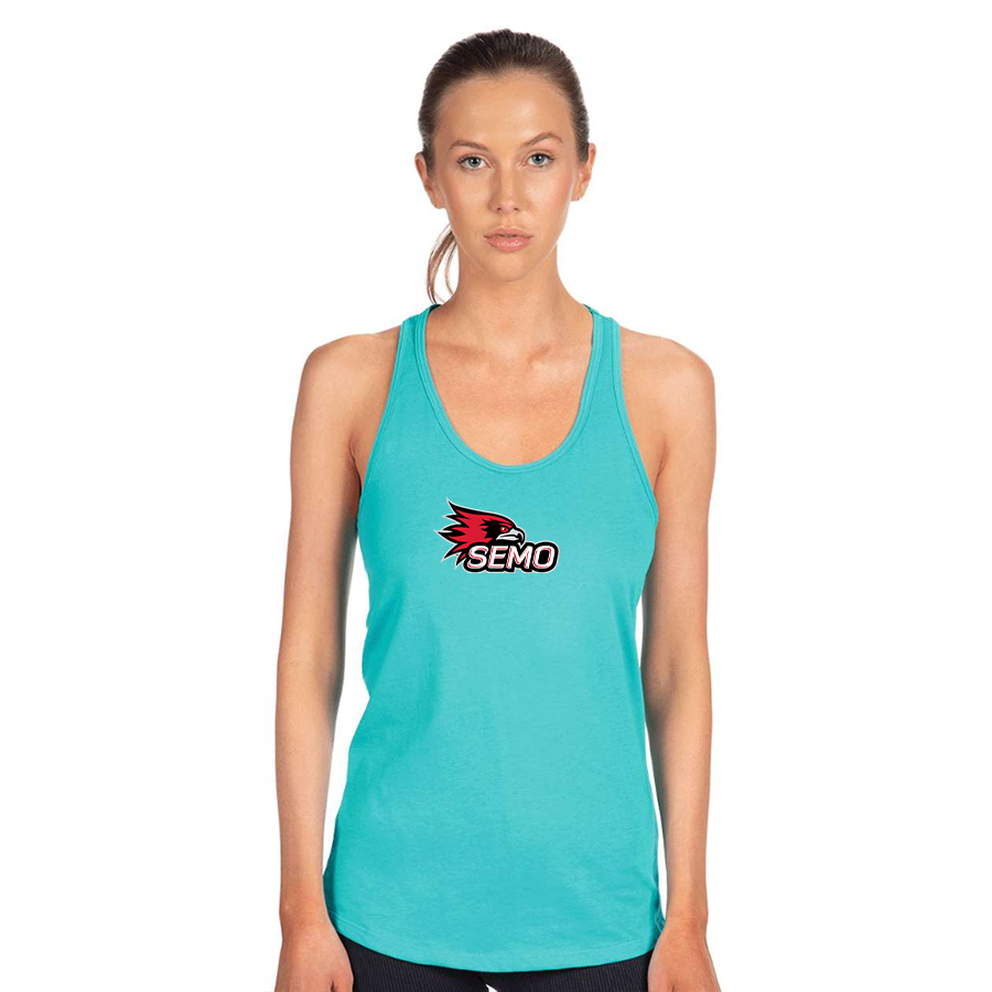 Women's SEMO Redhawks Logo Next Level Ideal Racerback Tank