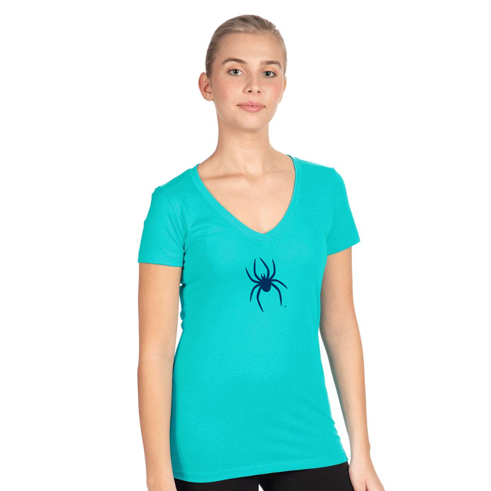 Women's Richmond Spiders Logo  Next Level V-Neck T-Shirt