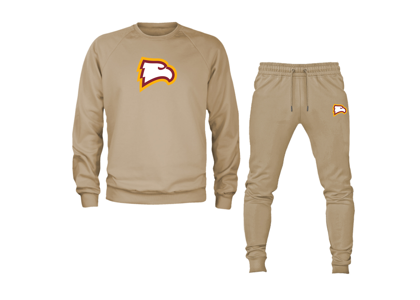 Men's Winthrop Eagles Crewneck Sweatshirt Joggers Suit