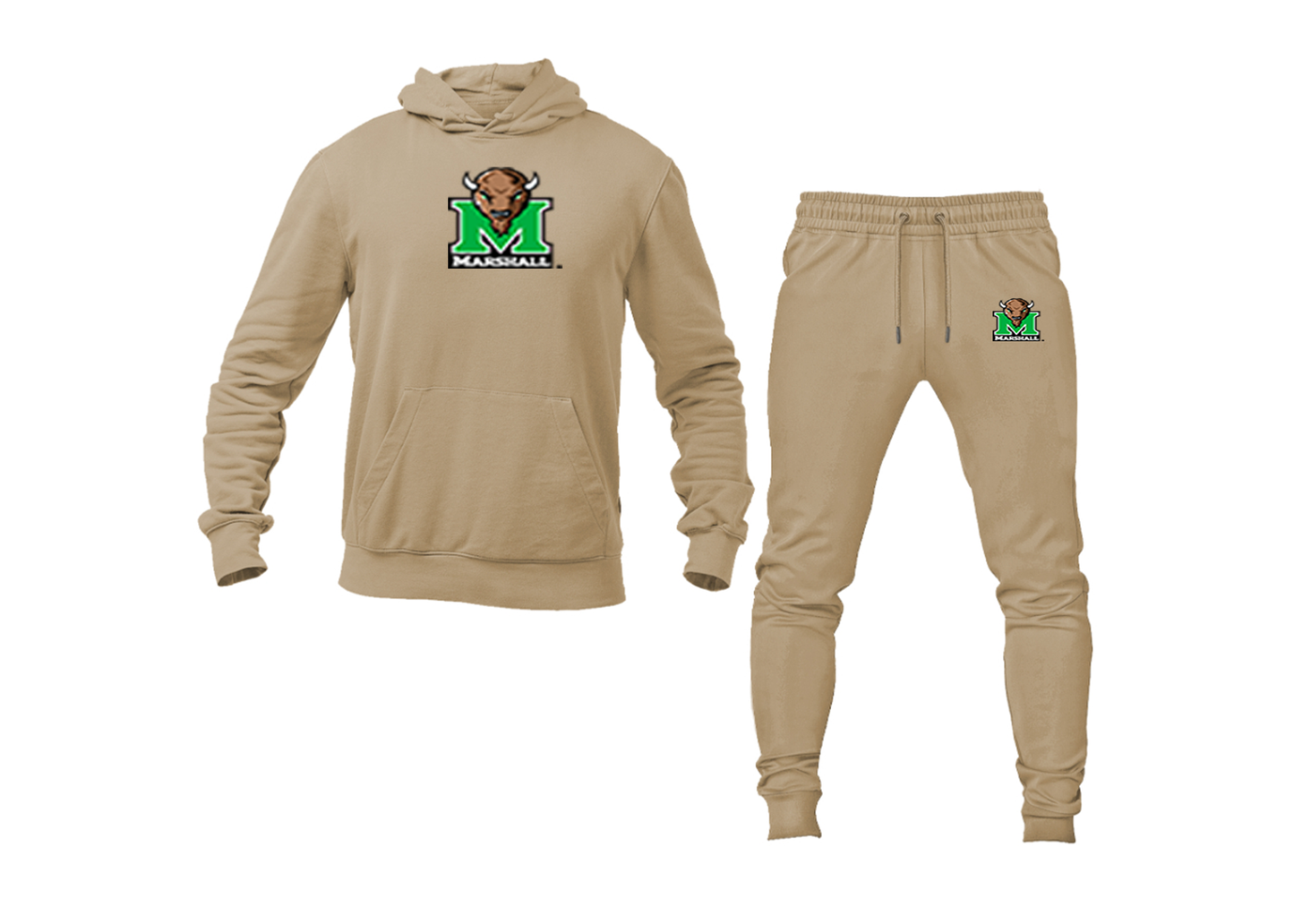 Men's Marshall Thundering Herd Logo Hoodie Joggers Set