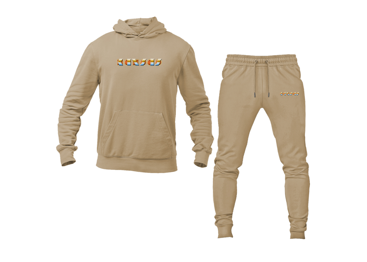 Men's Kansas Logo Hoodie Joggers Set