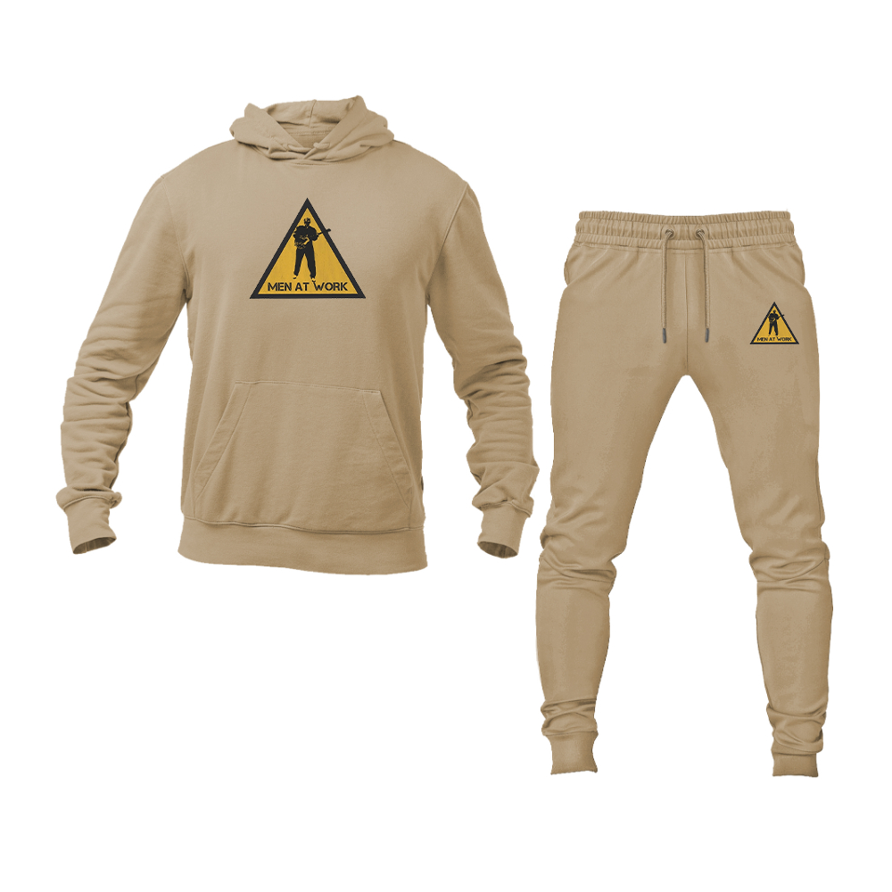Men's Men at Work Logo Hoodie Joggers Set