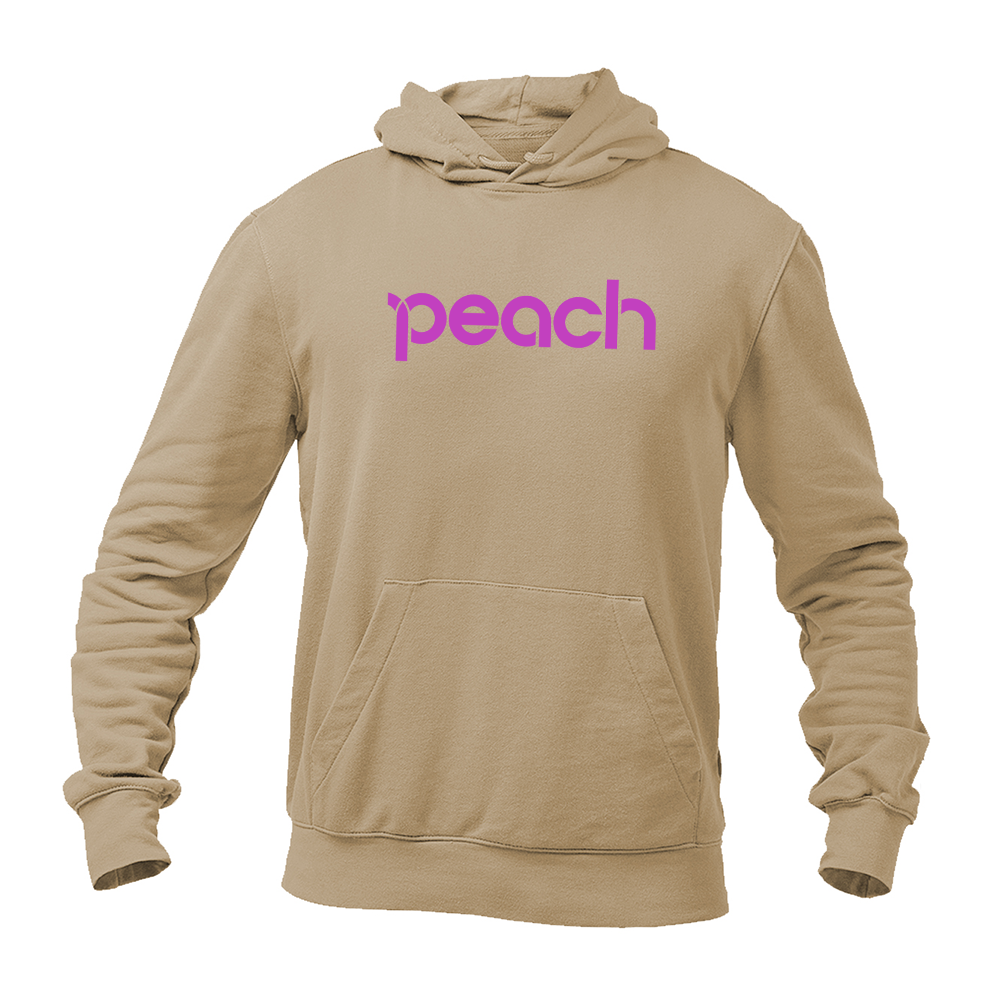 Men's Peach Aviation Logo  Pullover Hoodie