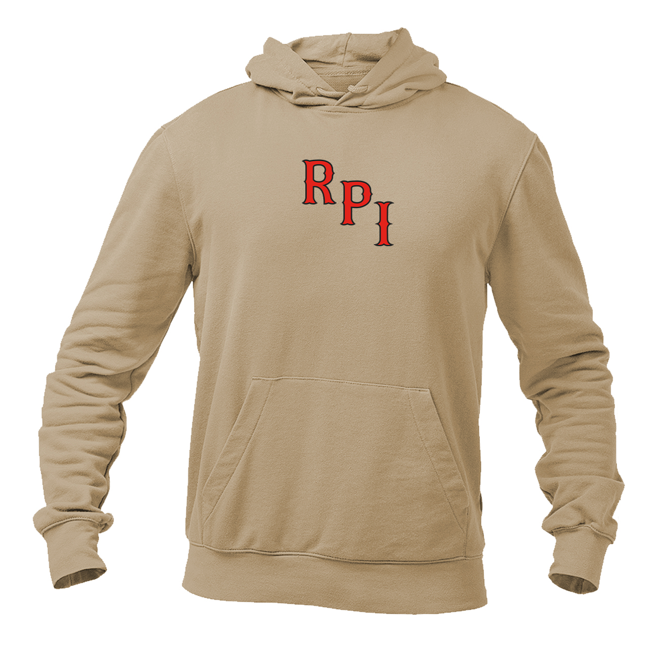Men's RPI Engineers Logo Softstyle Midweight Hooded Sweatshirt