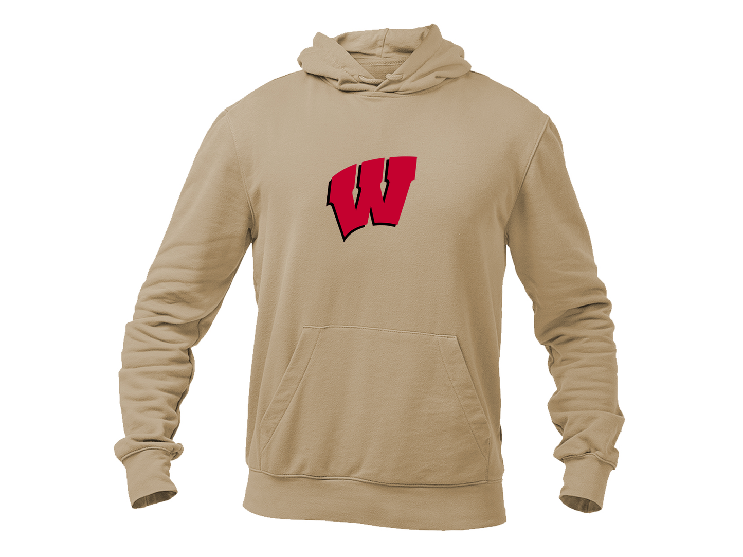 Men's Wisconsin Badgers Gildan  Heavy Blend Hooded Sweatshirt