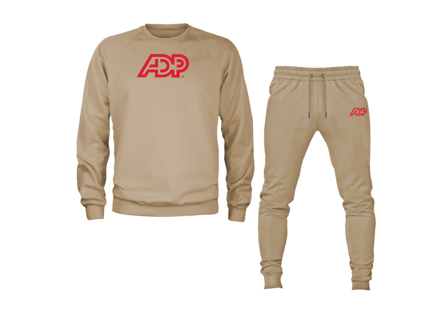 Men's ADP Logo Crewneck Sweatshirt Joggers Suit