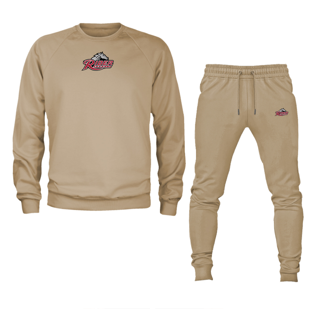 Men's Rider Broncs Logo Crewneck Sweatshirt Joggers Suit