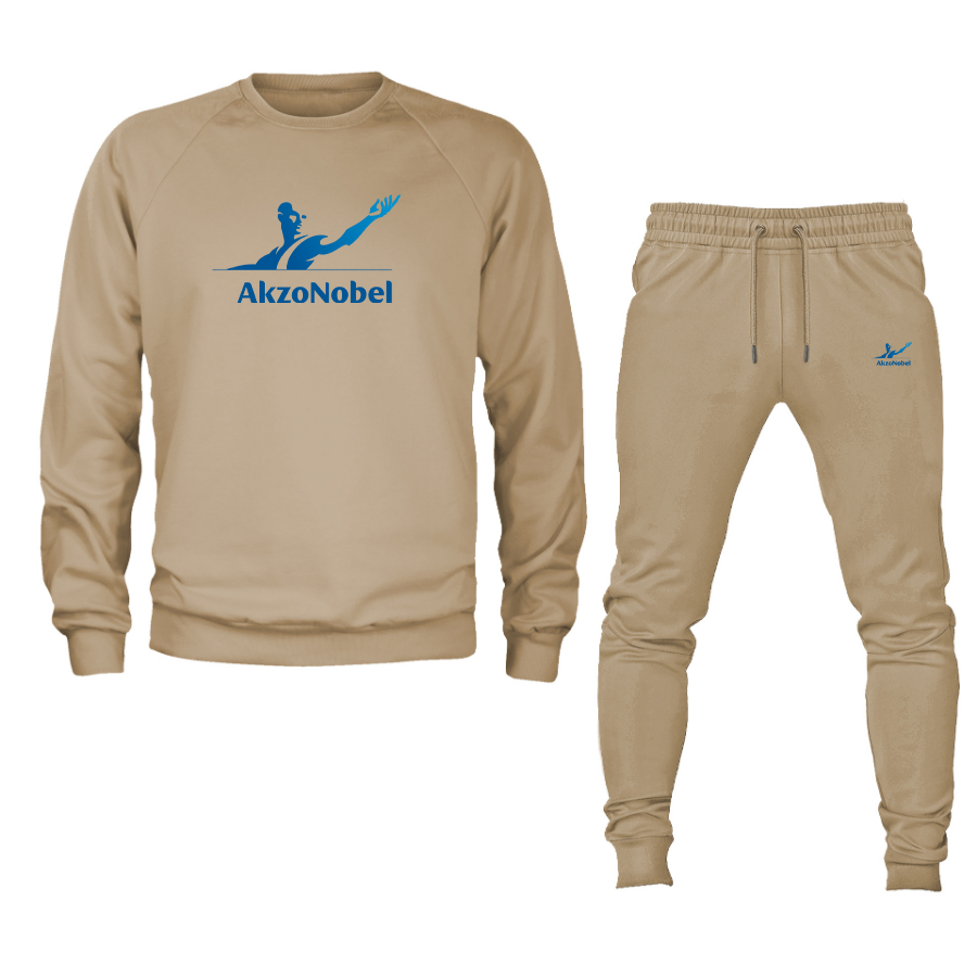 Men's AkzoNobel Logo Crewneck Sweatshirt Joggers Suit