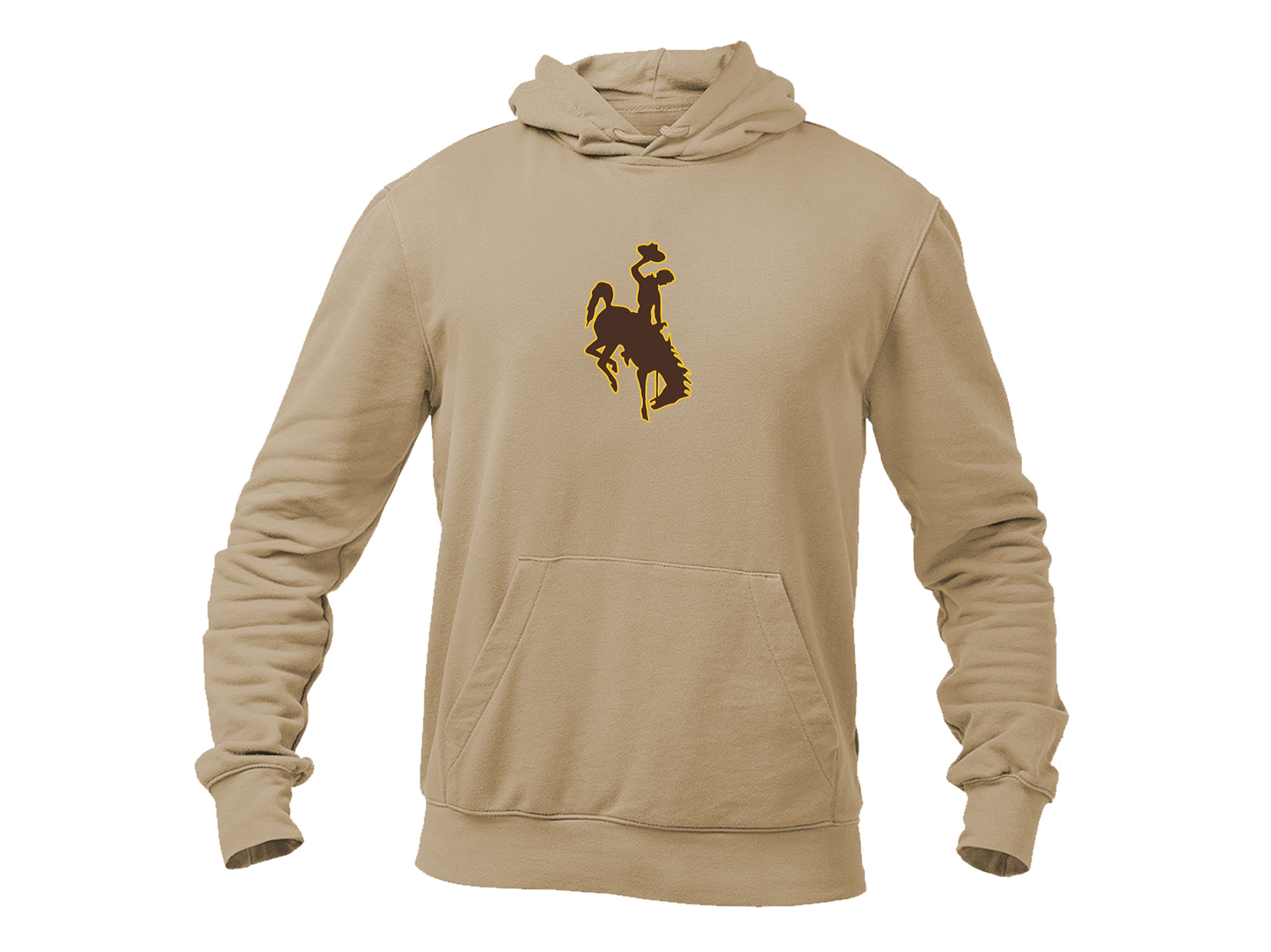 Men's Wyoming Cowboys Gildan Heavy Blend Hooded Sweatshirt