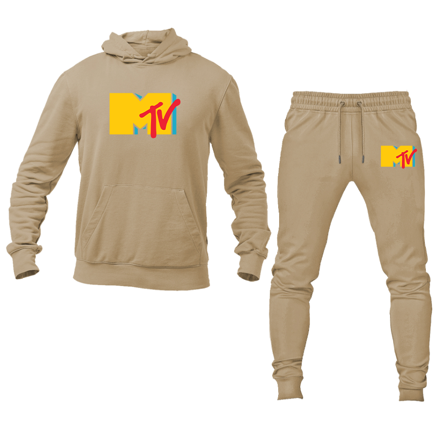 Men's MTV Logo Hoodie Joggers Set