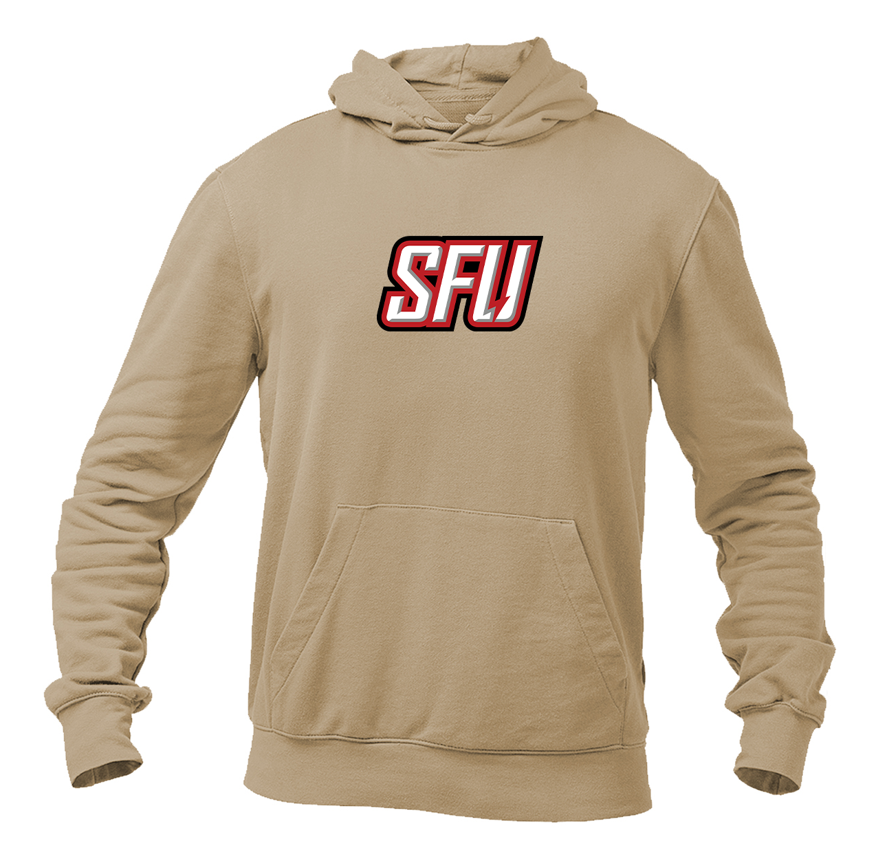 Men's Saint Francis Red Flash Logo Gildan  Heavy Blend Hooded Sweatshirt
