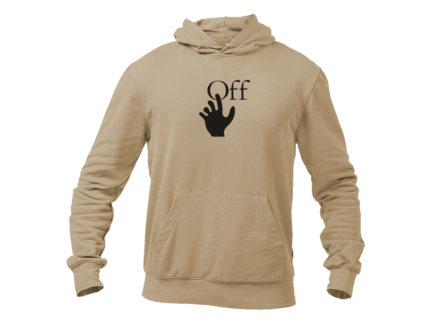 Men's Off-White Hand Softstyle Midweight Hooded Sweatshirt
