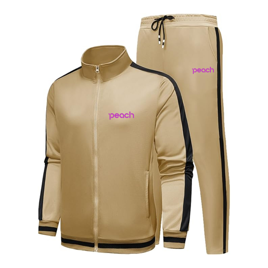 Men's Peach Aviation Logo Dri-Fit TrackSuit