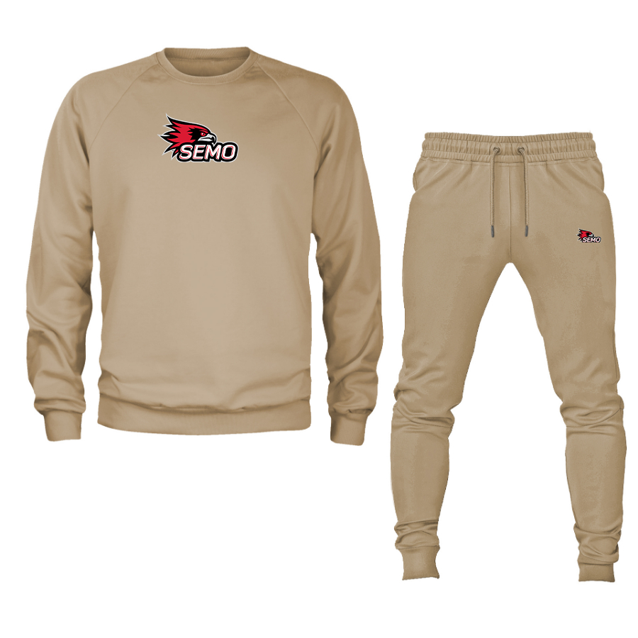 Men's SEMO Redhawks Logo Crewneck Sweatshirt Joggers Suit