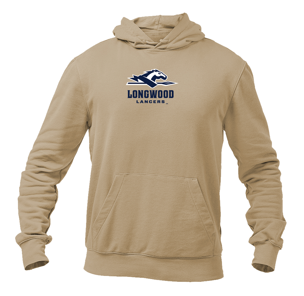 Men's Longwood Lancers Logo  Pullover Hoodie