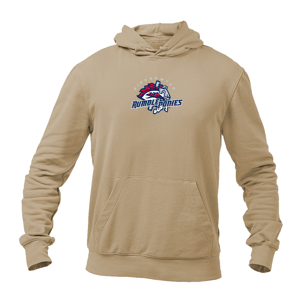 Men's Binghamton Rumble Ponies Logo Pullover Hoodie