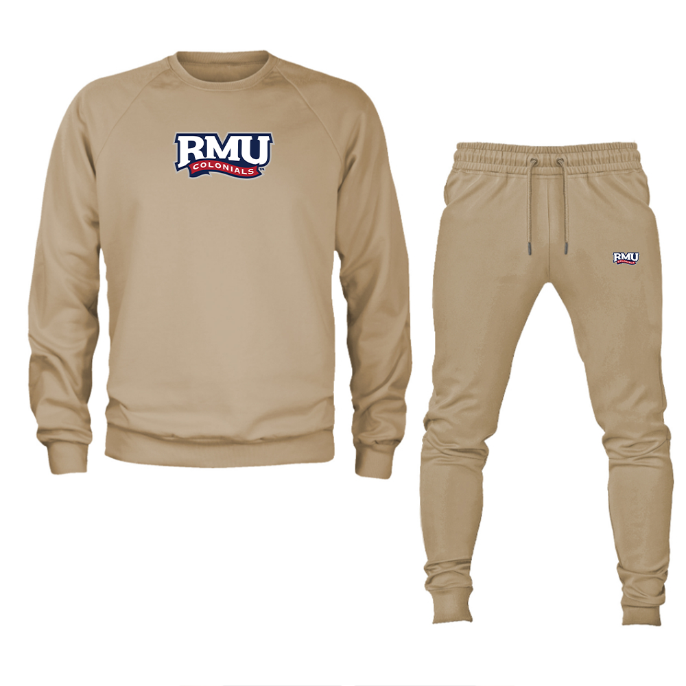 Men's Robert Morris Colonials Logo Crewneck Sweatshirt Joggers Suit