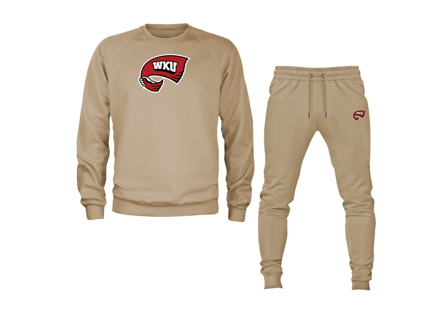 Men's Western Kentucky Hilltoppers Crewneck Sweatshirt Joggers Suit
