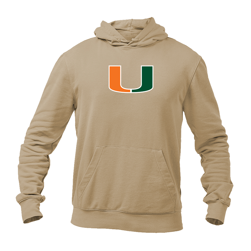 Men's Miami Hurricanes Logo Pullover Hoodie