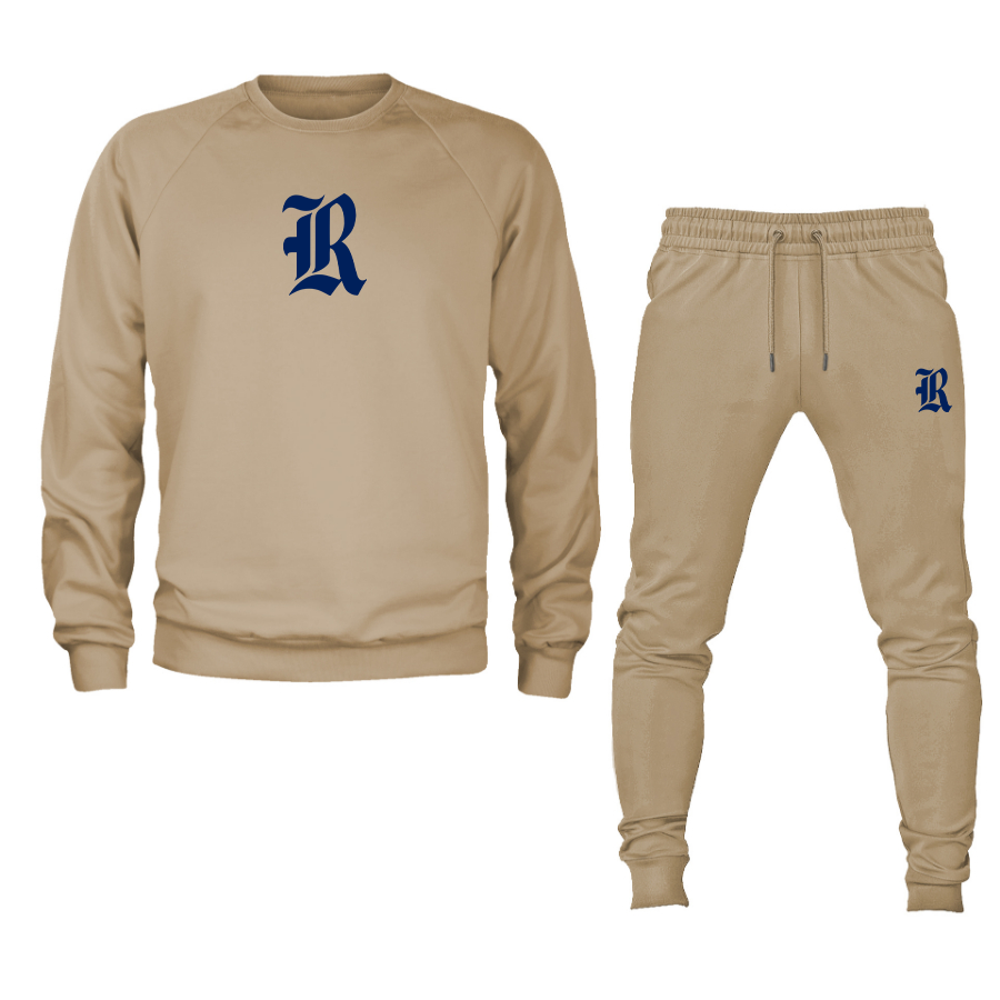 Men's Rice Owls Logo Crewneck Sweatshirt Joggers Suit