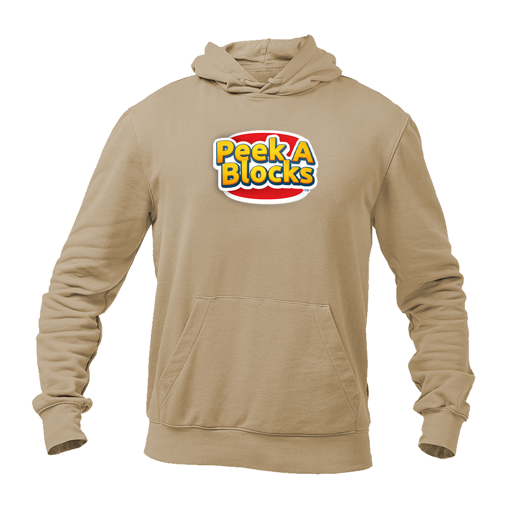Men's Peek A Blocks Logo  Pullover Hoodie
