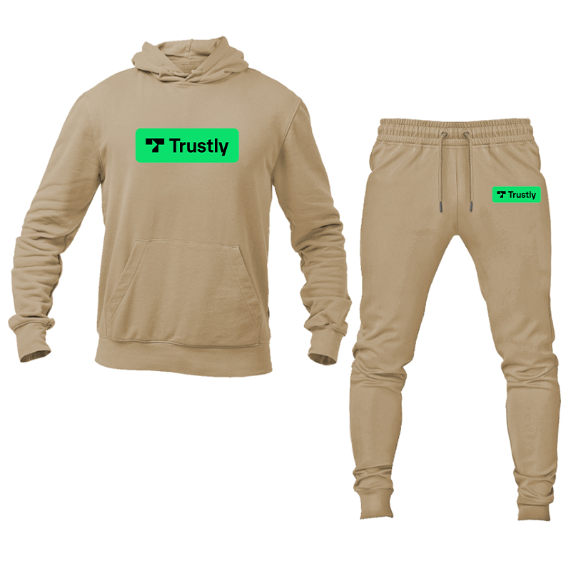 Men's Trustly Horizontal Logo Hoodie Joggers Set