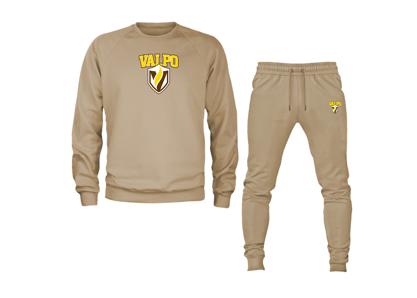 Men's Valparaiso Crusaders Crewneck Sweatshirt Joggers Suit