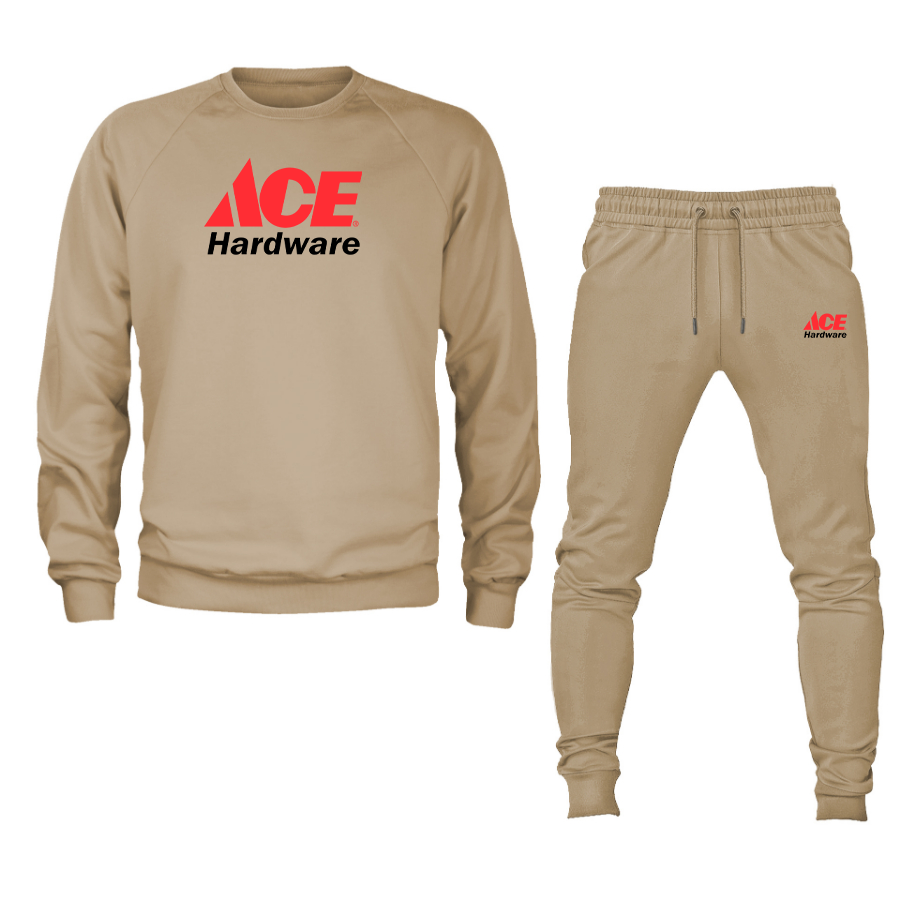Men's ACE Hardware Logo Crewneck Sweatshirt Joggers Suit