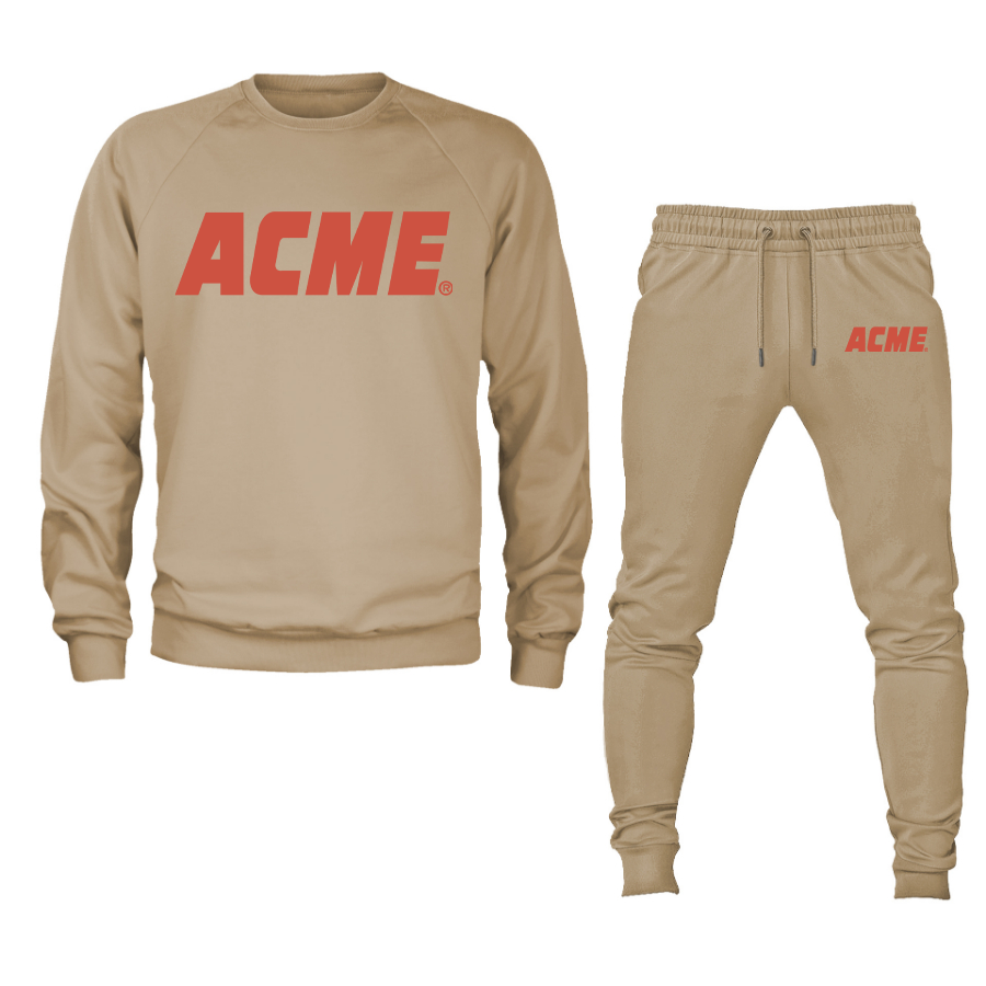 Men's ACME Logo Crewneck Sweatshirt Joggers Suit