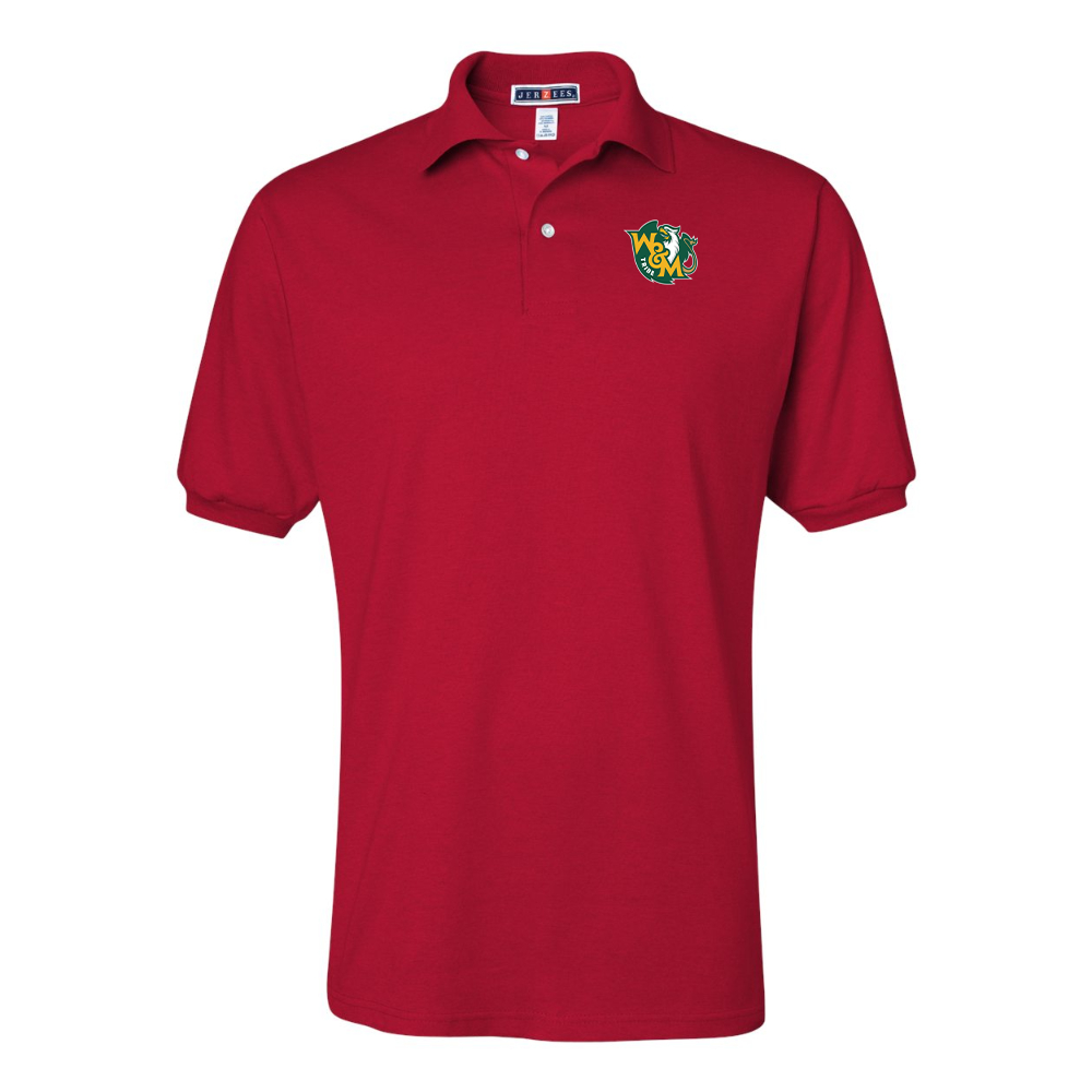 Men's William and Mary Tribe JERZEES  SpotShield polo