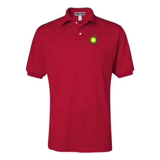 Men's BP Oil Logo JERZEES  SpotShield polo