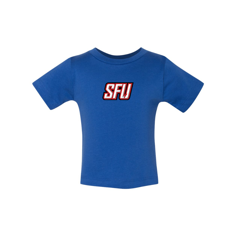 Saint Francis Red Flash Logo BELLA CANVAS Infant Jersey Tee