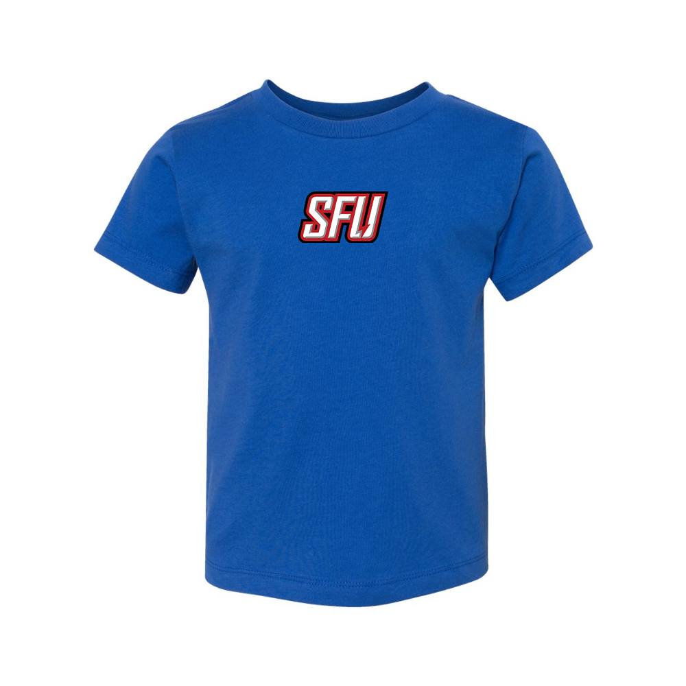 Saint Francis Red Flash Logo BELLA  CANVAS Toddler Jersey Tee