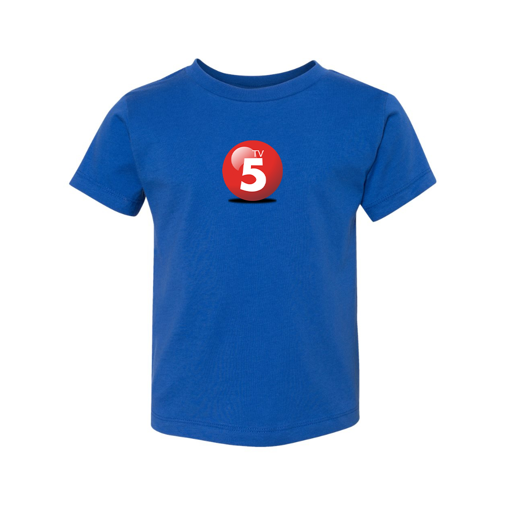 ABC TV5 Logo BELLA  CANVAS Toddler Jersey Tee