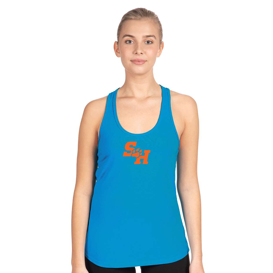 Women's Sam Houston State Bearkats Logo Next Level Ideal Racerback Tank
