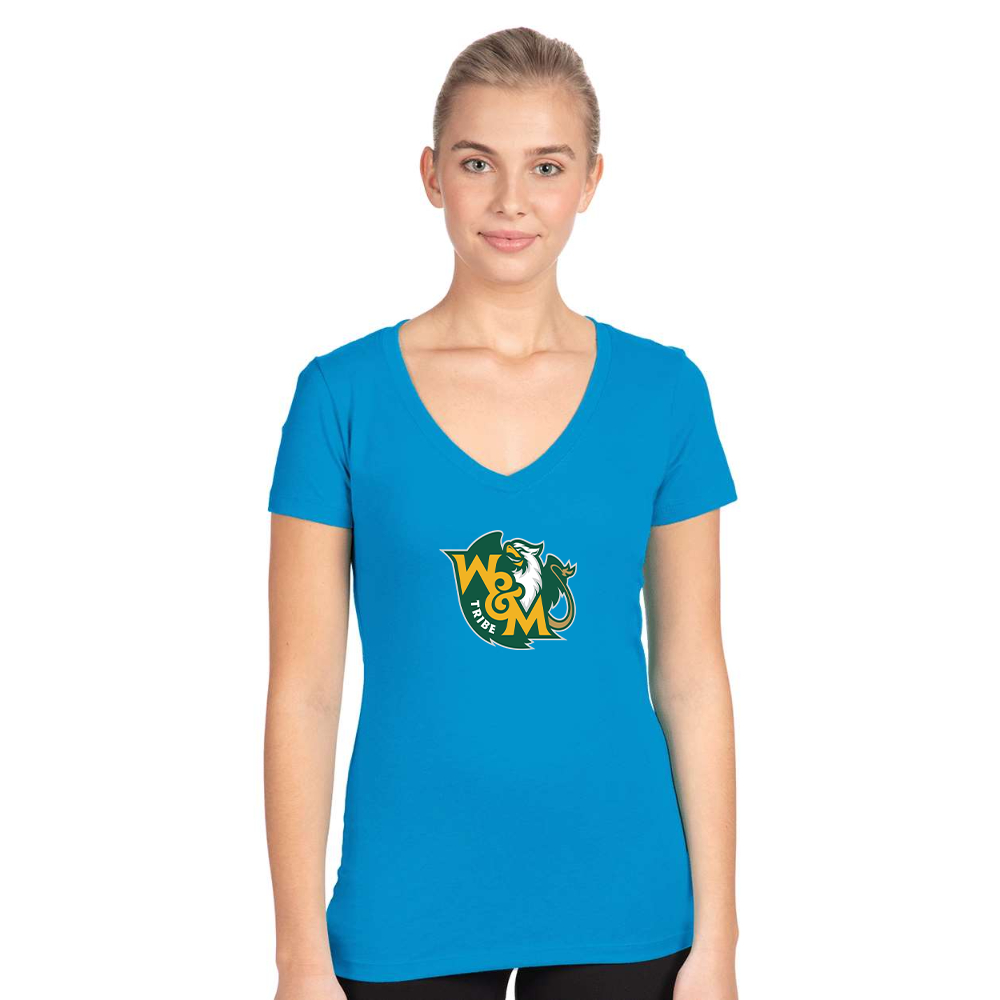 Women's William and Mary Tribe Next Level V-Neck T-Shirt