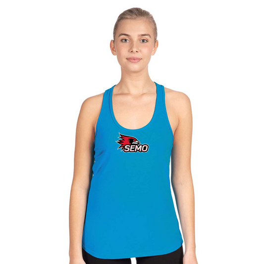 Women's SEMO Redhawks Logo Next Level Ideal Racerback Tank