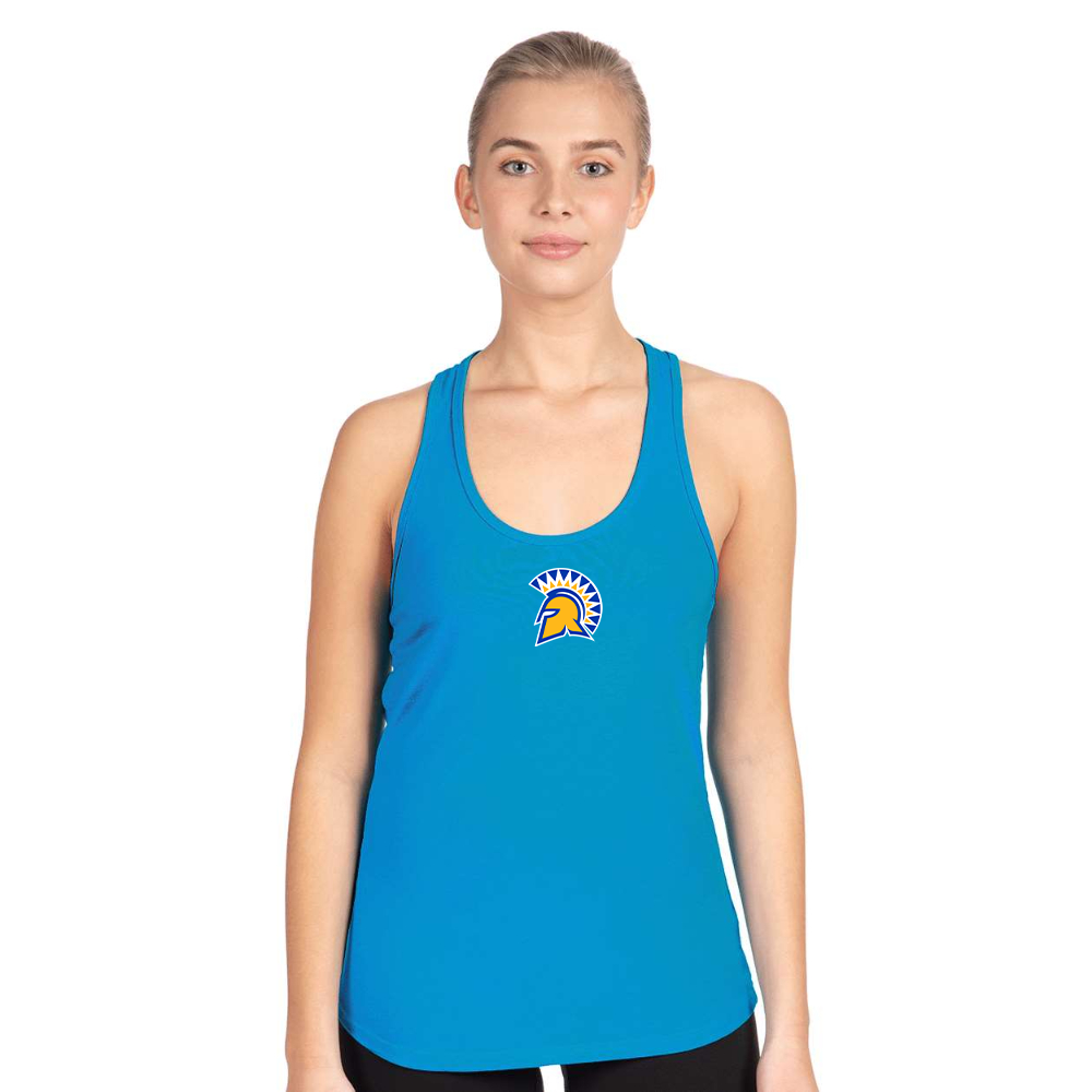 Women's San Jose State Spartans Logo Next Level Ideal Racerback Tank