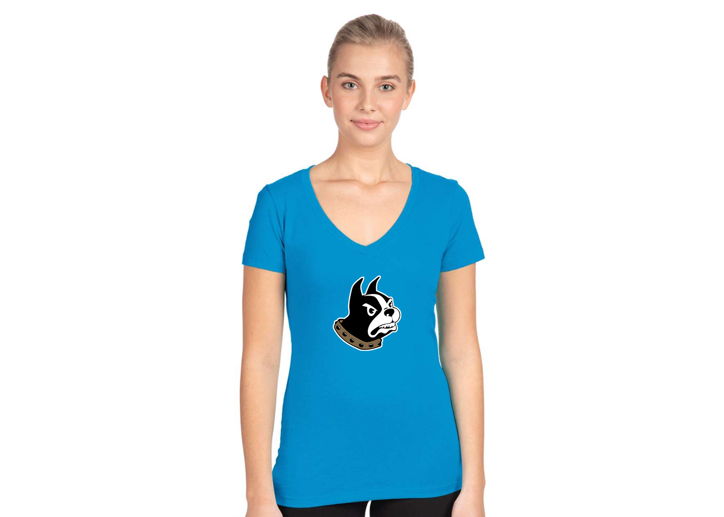 Women's Wofford Terriers Next Level V-Neck T-Shirt