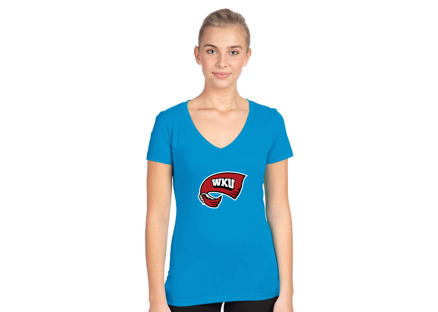 Women's Western Kentucky Hilltoppers Next Level V-Neck T-Shirt