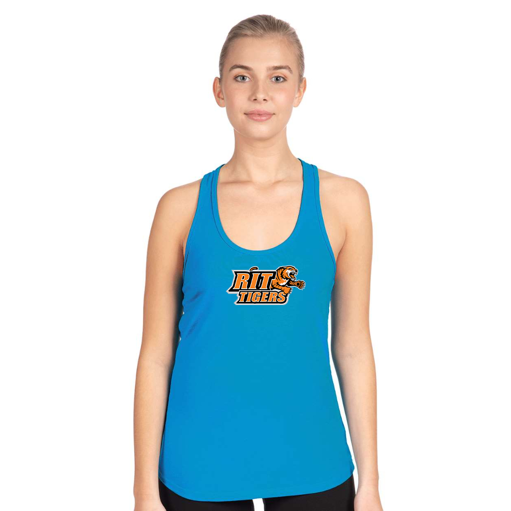 Women's RIT Tigers Logo Next Level Ideal Racerback Tank