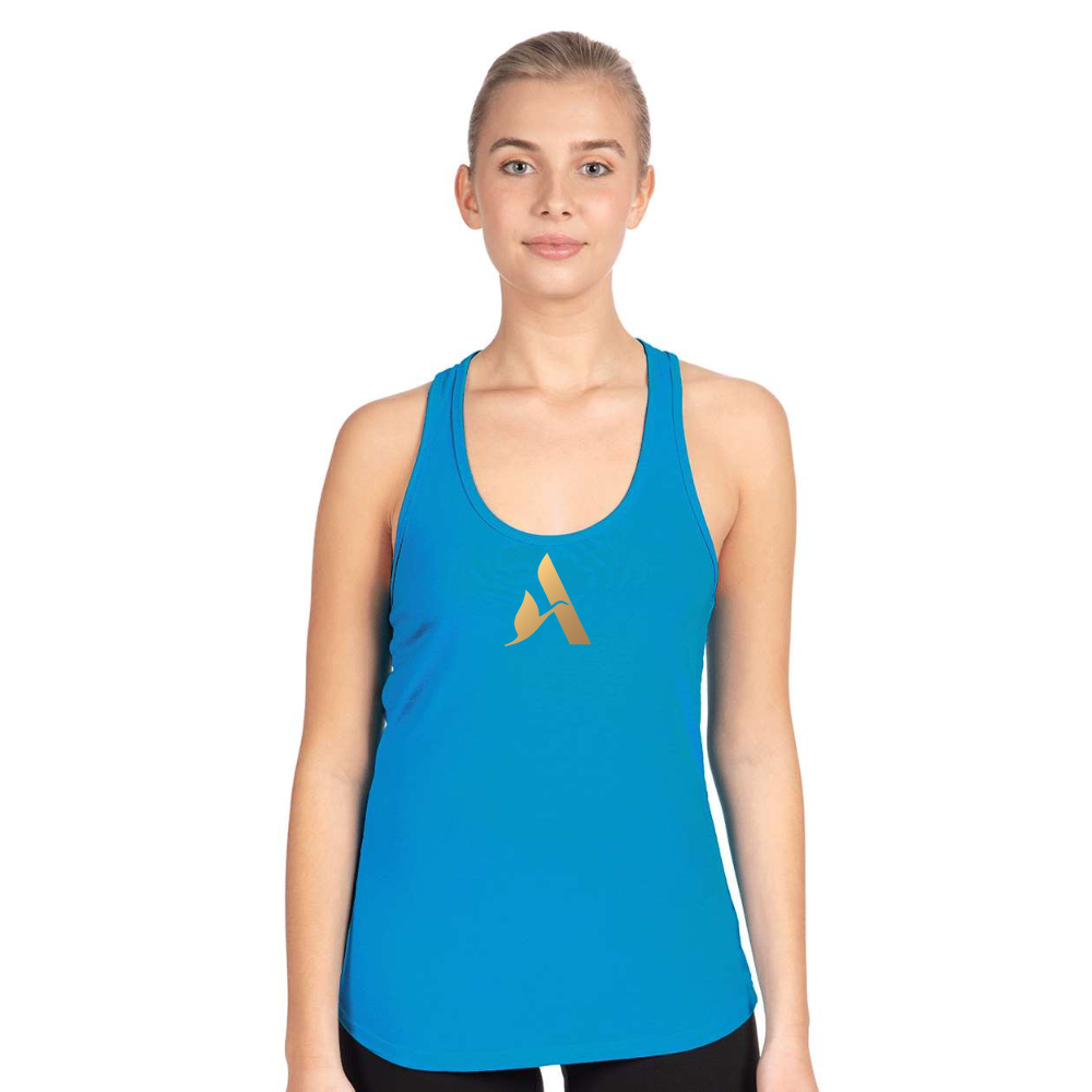 Women's Accor Golden Logo Next Level Ideal Racerback Tank