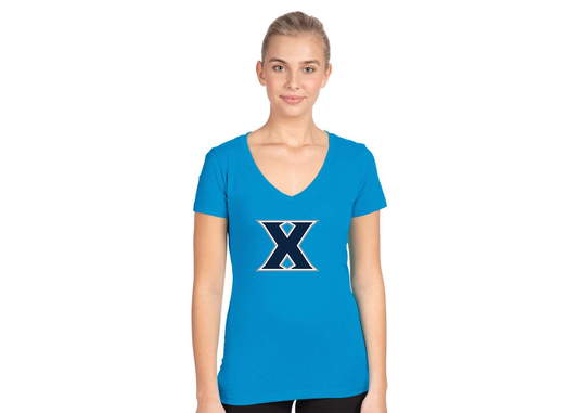 Women's Xavier Musketeers Next Level V-Neck T-Shirt