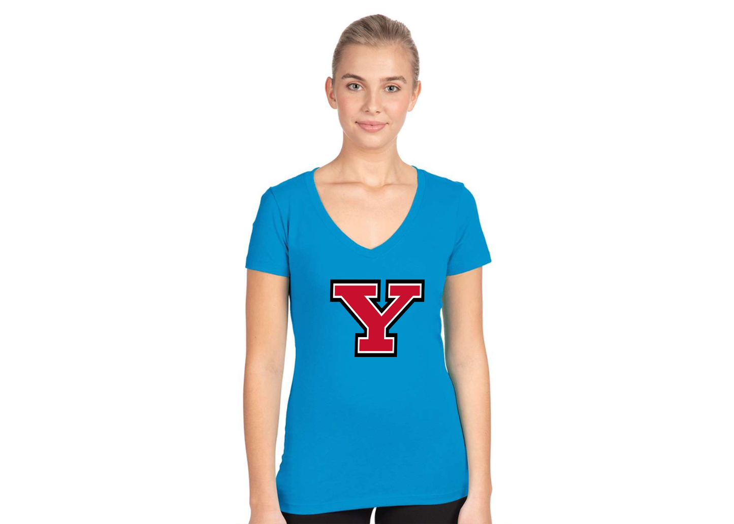 Women's Youngstown State Penguins Next Level V-Neck T-Shirt