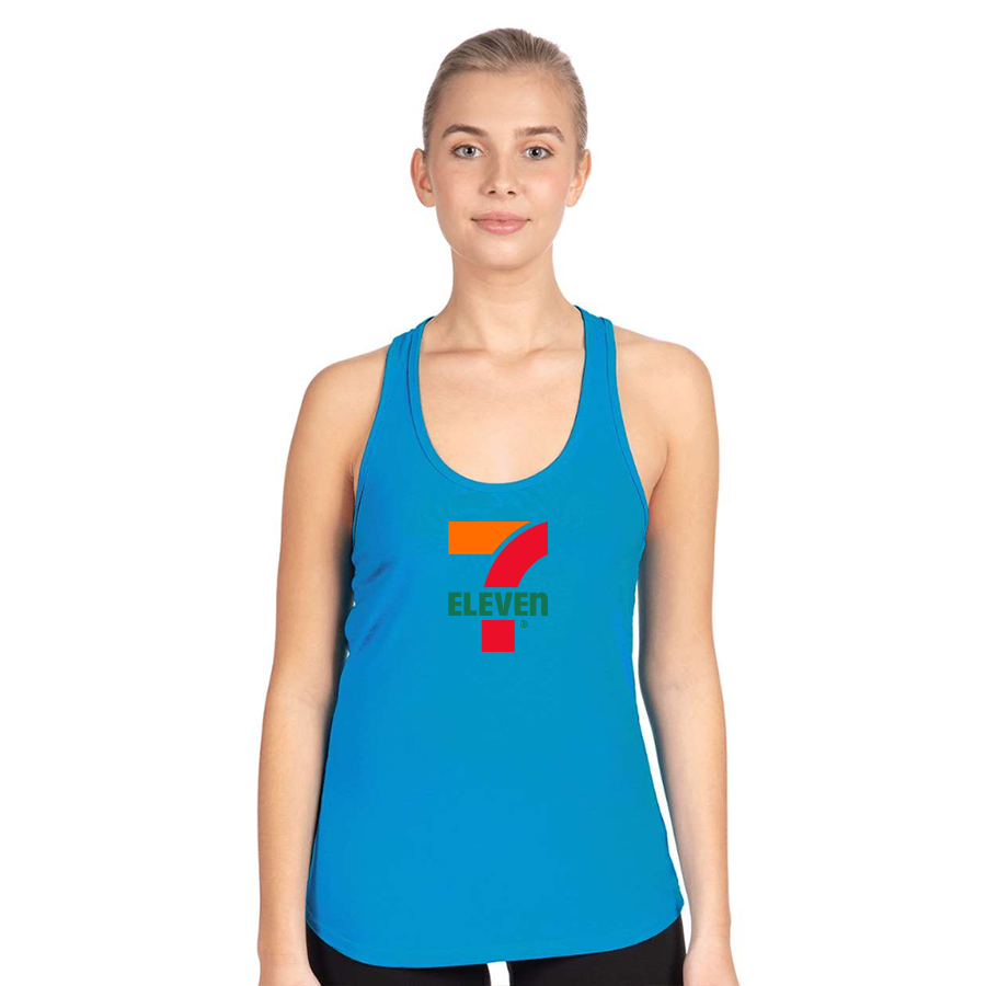 Women's 7 Eleven Logo Next Level Ideal Racerback Tank