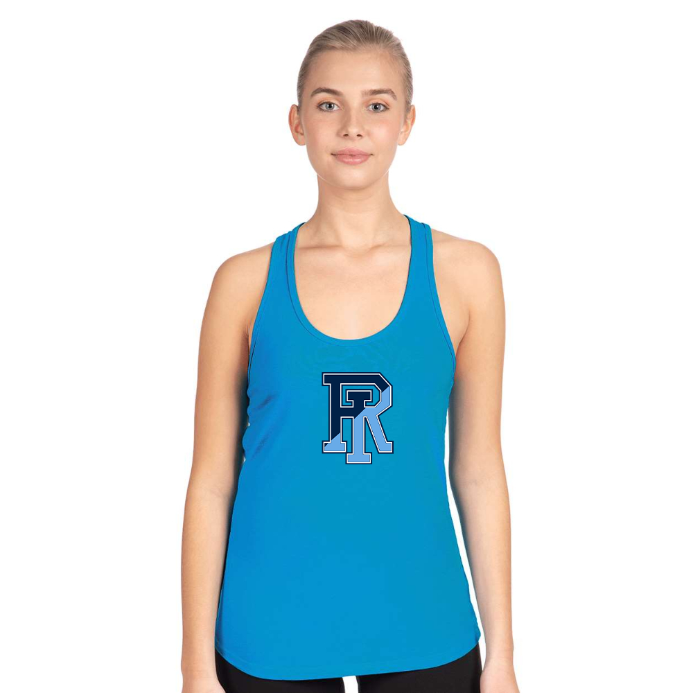 Women's Rhode Island Rams Logo Next Level Ideal Racerback Tank
